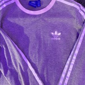 Adidas Grey Long Sleeve T-Shirt.